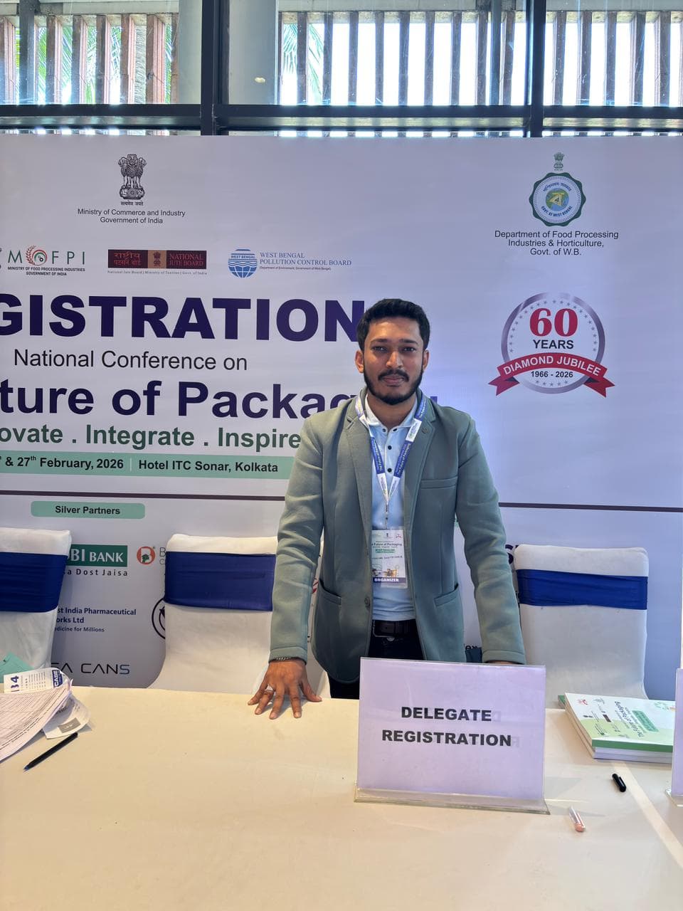 Our founder at an industry conference